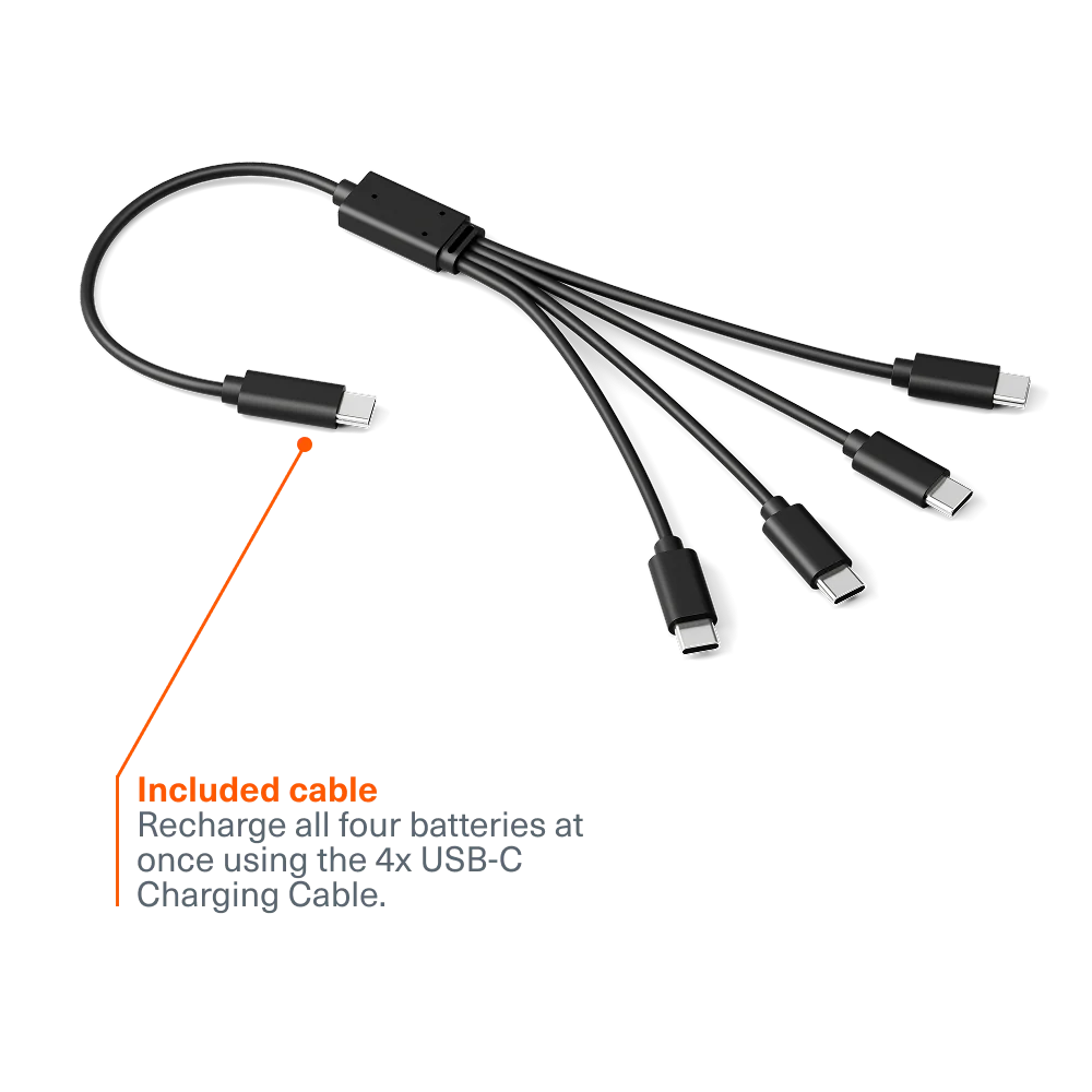 AA USB-C Rechargeable Li-ion Battery (4 Pack) - Image 4