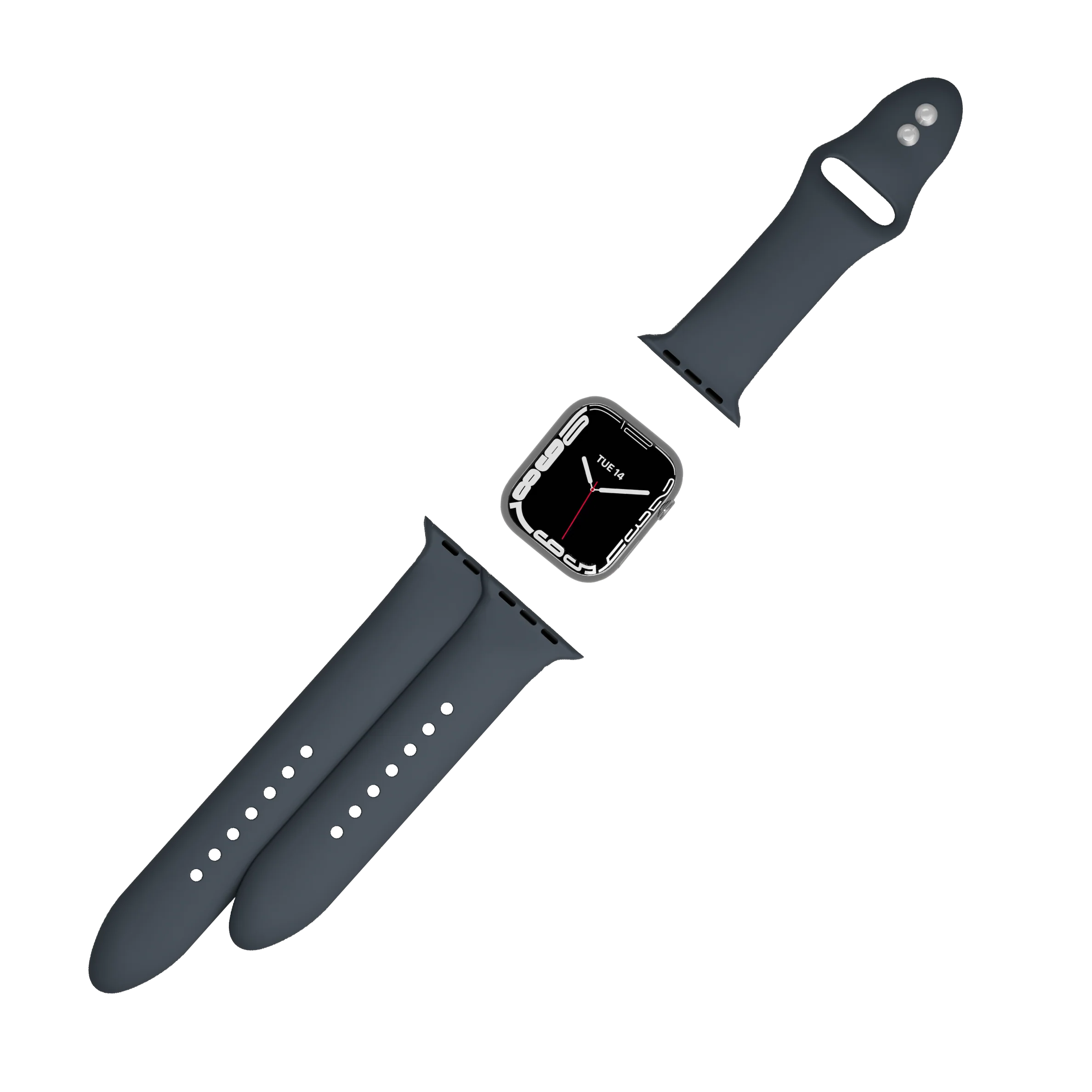 Silicone Bands for Apple Watch 3/4/5/6/7/SE (38/40/41mm) - Image 3