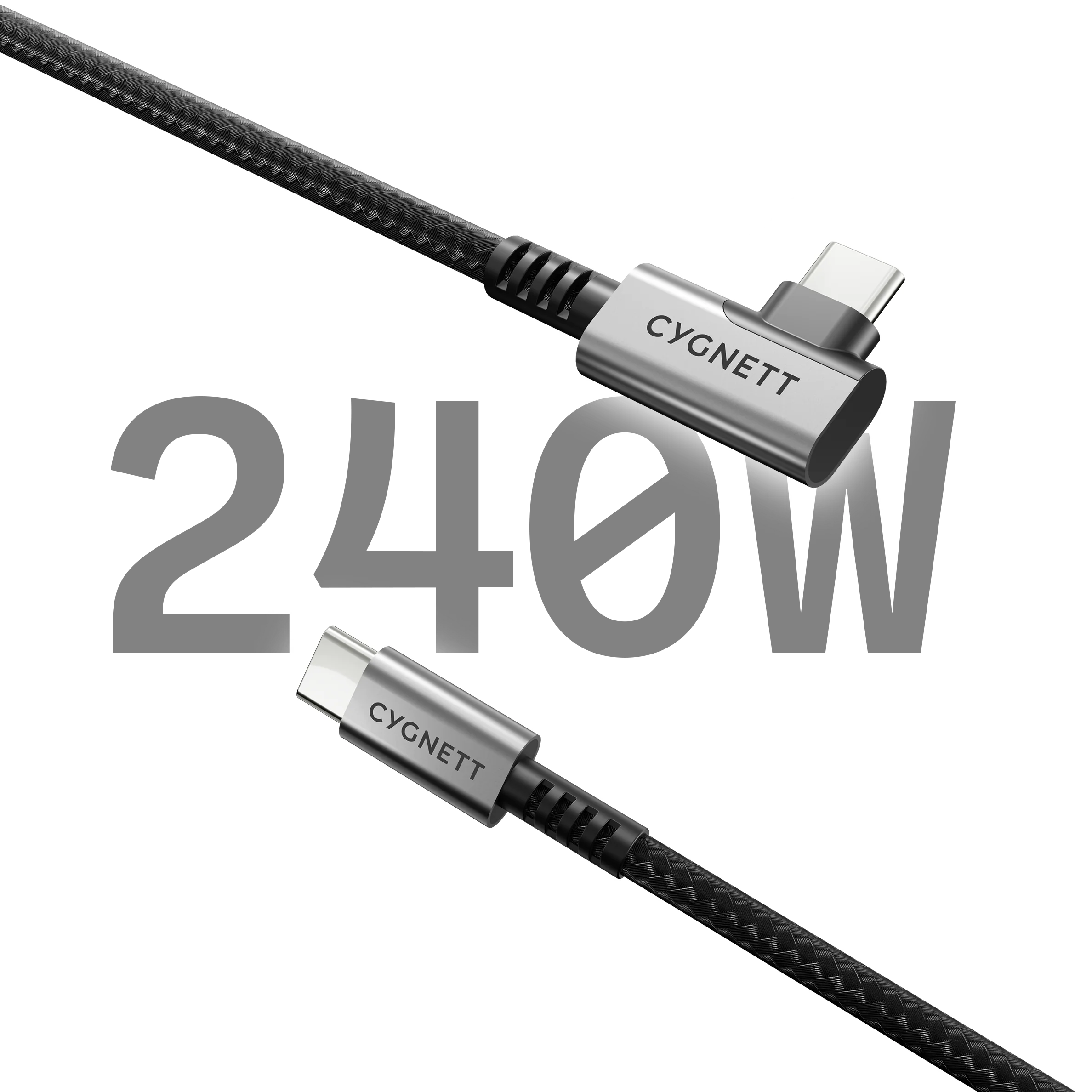 Right Angle USB-C to USB-C Cable - 1M - Image 3